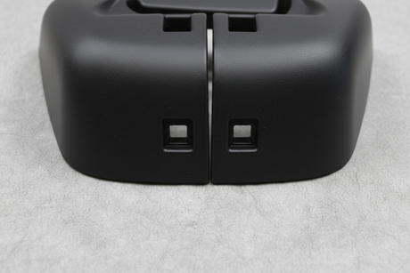 Driver Side Rear Seat Back Panel Cap 60% Ebony - Bottom Section Detail