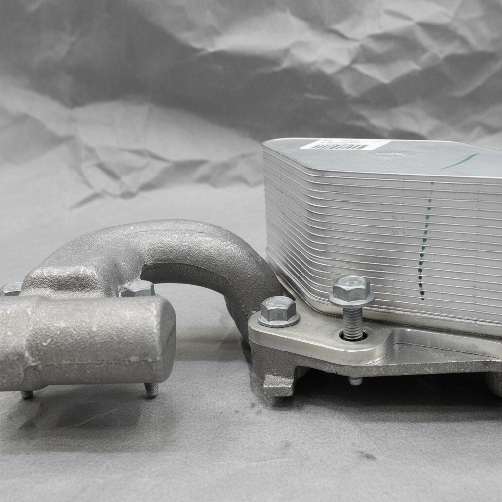 Camaro Cadillac CTS 6.2L Engine Oil Cooler - Middle Detail