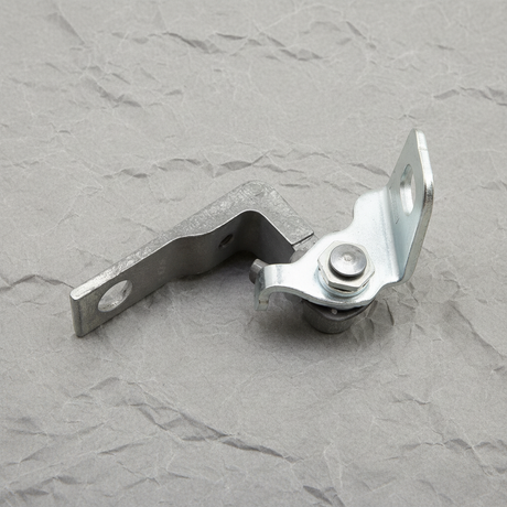 Ford OEM Driver Side Rear Lower Door Hinge - Top Detail