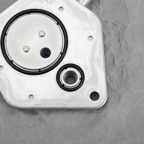 2016-2025 Honda Civic HR-V CVT Transmission Fluid Cooler/Warmer OEM - Bottom Detail Angle 2