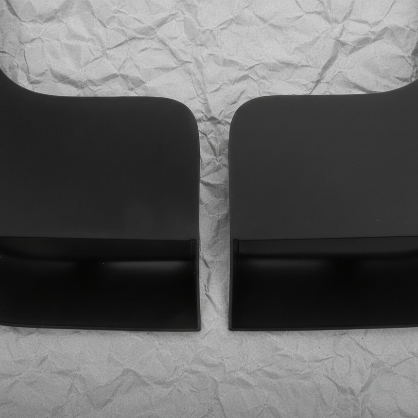Nissan NV Front Black Splash Guards - Macro Middle 2