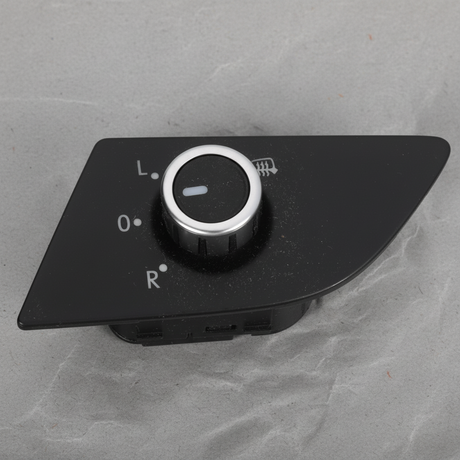 2012-18 Volkswagen Passat OEM Door Mirror Switch Black White Chrome - Top Detail