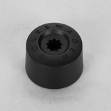 2009-26 Volkswagen Atlas Golf GTI Beetle OEM Wheel Bolt Cover Black Macro Crop