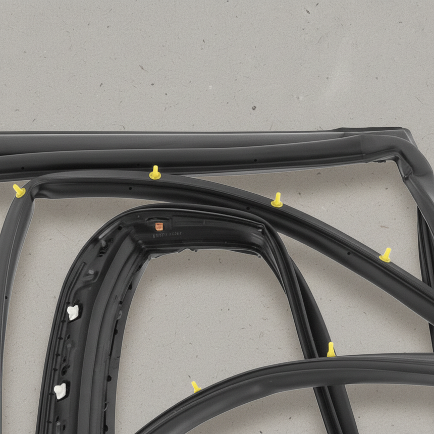2017-2022 Kia Sportage Rear Passenger Side Door Weatherstrip OEM - Top Detail