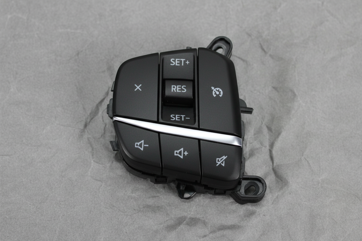 Ford Maverick cruise control switch center section macro detail