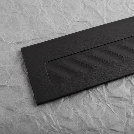 2019-2025 Silverado Sierra OEM Black Crew Cab Driver Side Rear Sill Plate - Bottom Detail