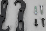 2019-2024 Nissan Titan Front Bumper Tow Hooks Kit Black 2-Piece OEM