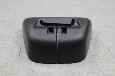 Driver Side Rear Seat Back Panel Cap 60% Ebony - Top Section Detail