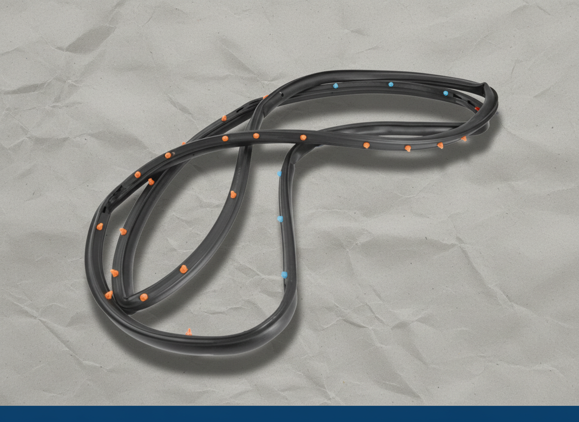 2014-2023 Jeep Cherokee Rear Door Opening Weatherstrip Driver Side OEM