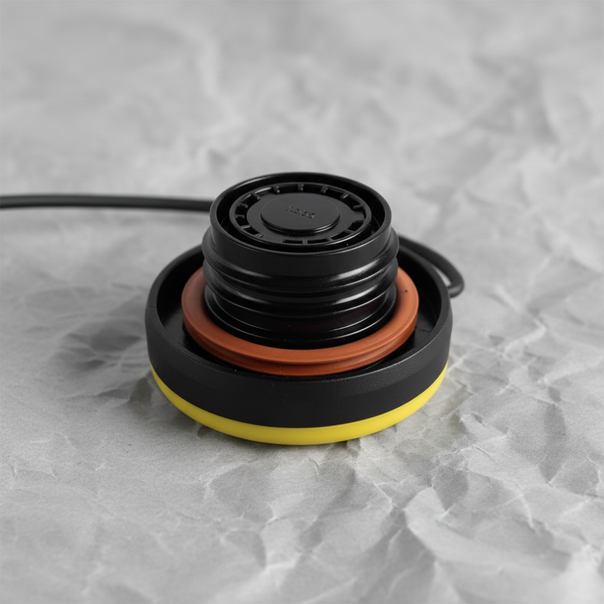 2020-2025 Ford F-250 F-350 6.2 6.7 Yellow Gas Filler Cap Genuine OEM