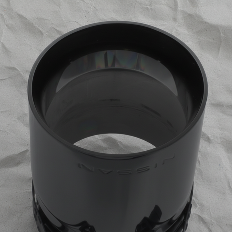 Nissan Frontier Black Exhaust Finisher with Nissan Logo OEM - Detail View