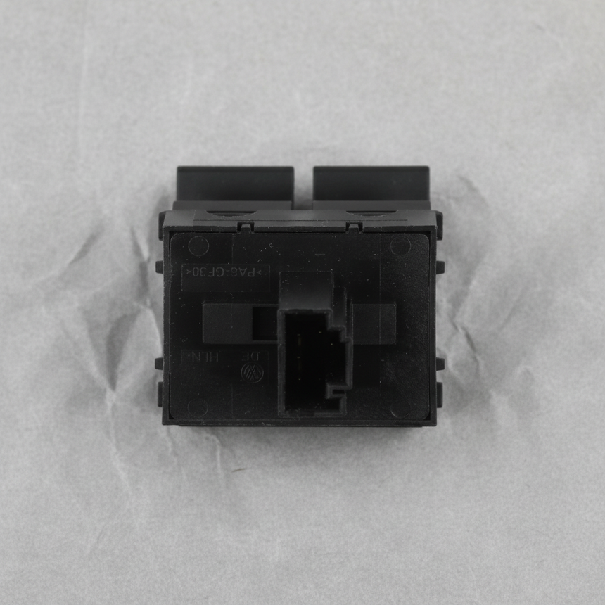 2003-2010 Volkswagen Beetle Convertible Rear Window Switch — Middle Detail Angle 2