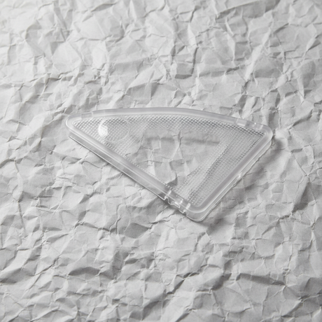 Full view on light grey wrinkled kraft paper background