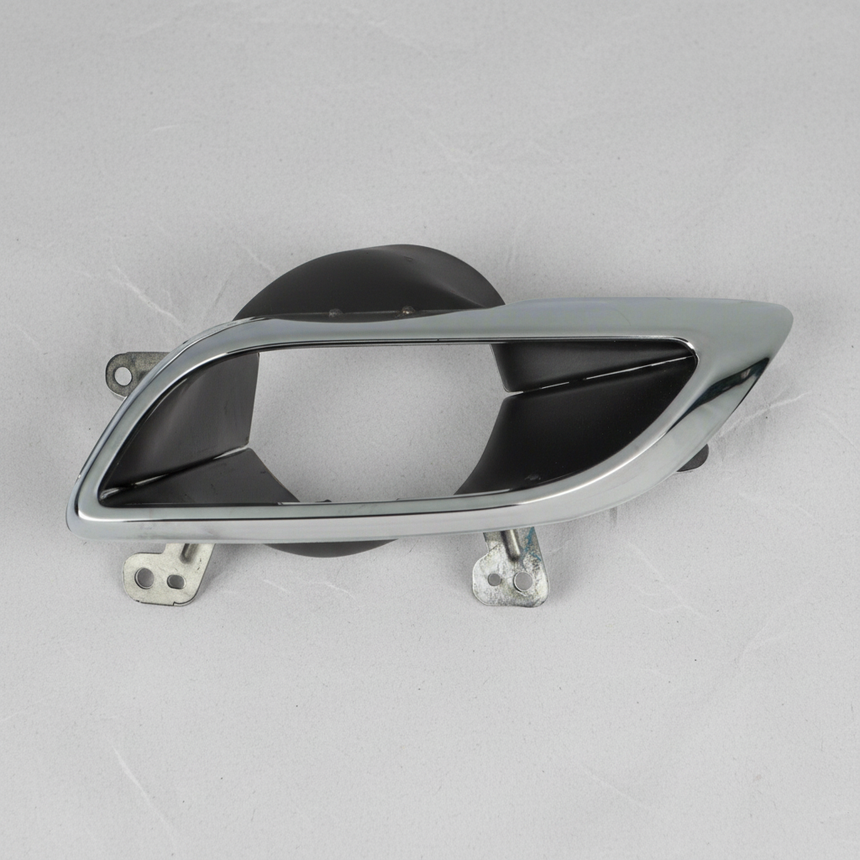 Driver Side Chrome Exhaust Tailpipe Extension - Clean Grey Kraft Paper Background