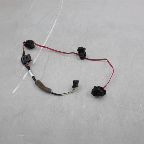 GM steering wheel horn switch wiring on kraft paper - full view angle 2