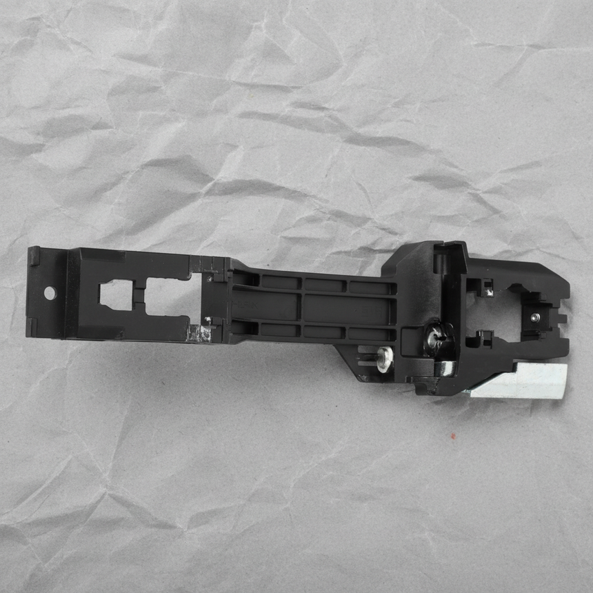 2017-2023 Nissan Qashqai Rogue Sport Passenger Exterior Door Handle Base OEM - Top Detail Angle 2