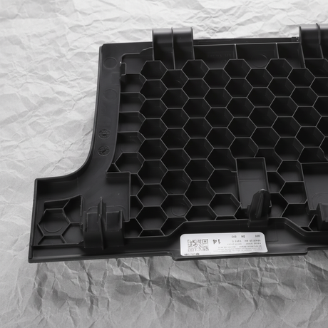 Close-up alternate angle of Volkswagen OEM Jetta Lower Cover Trim Panel Black