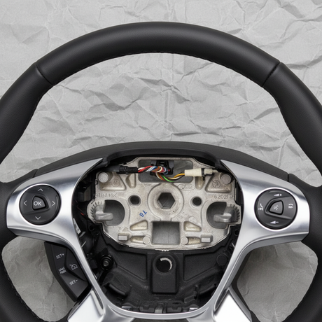2015-2019 Transit-150 250 350 OEM Pumice Leather Steering Wheel W/O Nav W/O Lane Departure