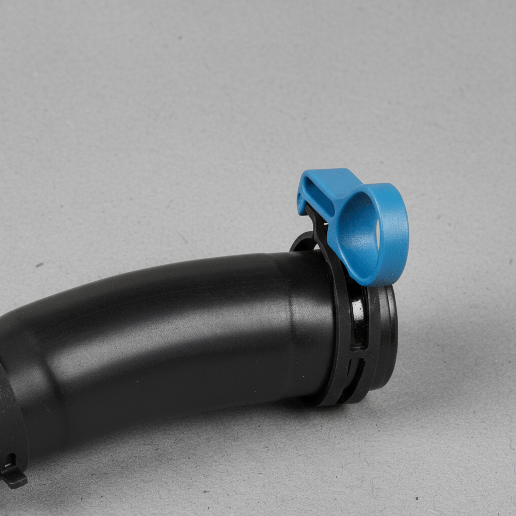 2013-19 Cadillac 2015-23 Chevy GMC 2.0 2.5 OEM Radiator Coolant Hose - Top Detail