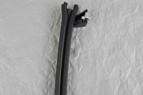 Passenger Side Rear Window Channel Retainer - Top Section Detail