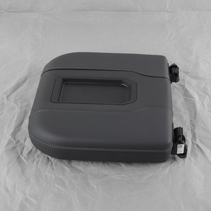 2019-2023 Silverado 1500 2500HD 3500HD Genuine OEM Black Leather Armrest - Middle Detail