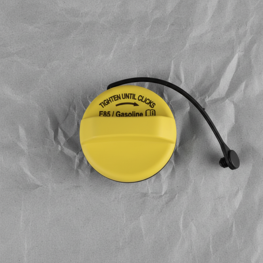2020-2025 Ford F-250 F-350 6.2 6.7 Yellow Gas Filler Cap Genuine OEM