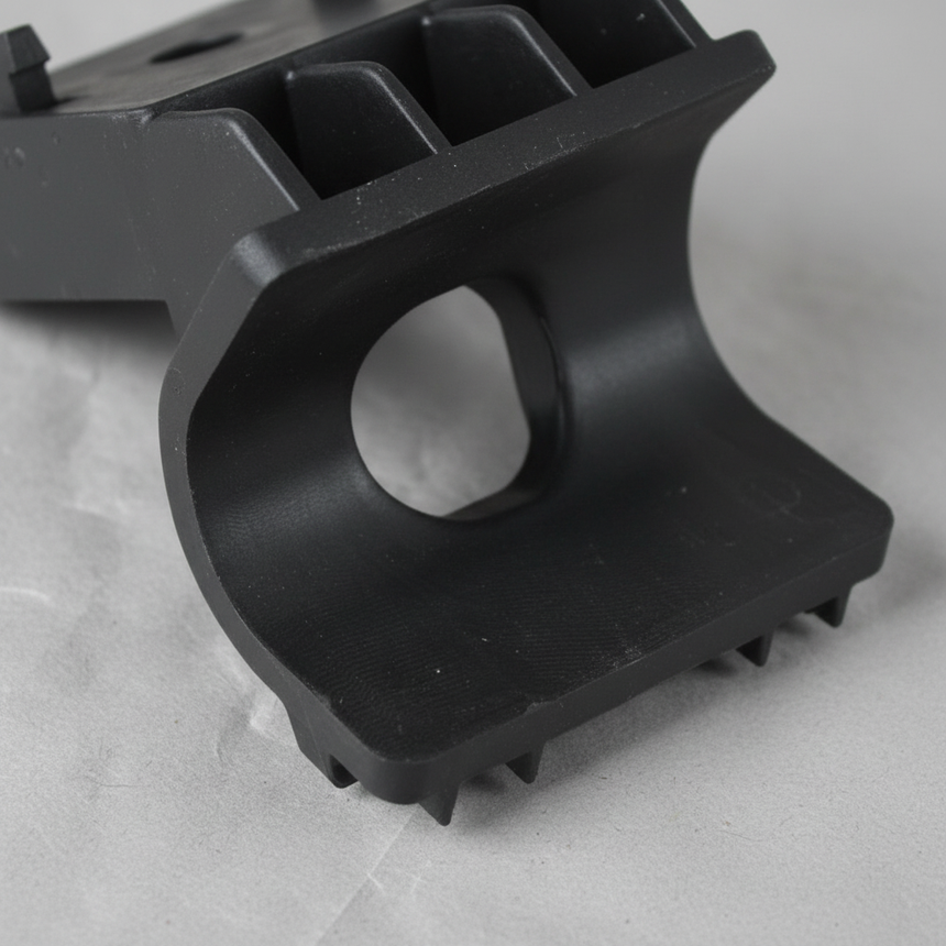 2015-2022 Trax or Encore W/ High Output Engine Radiator Upper Bracket OEM – Bottom detail on light grey kraft paper