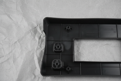 Chevrolet Trax license bracket top section macro detail alternate