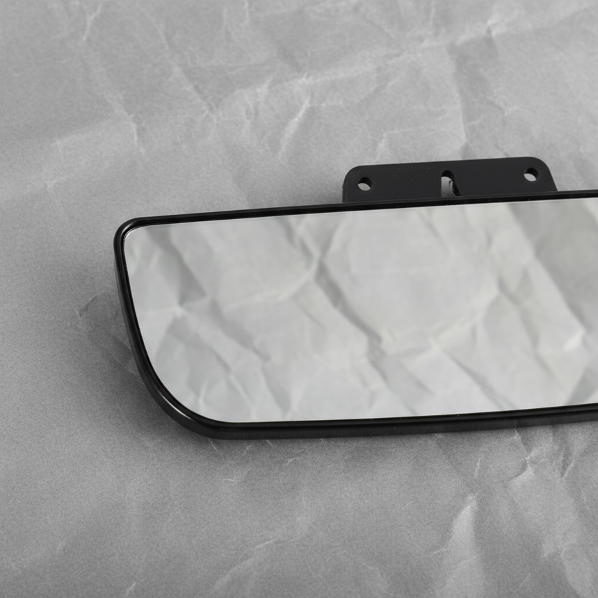 Chevy Express GMC Savana OEM Lower Mirror Glass - Bottom Detail