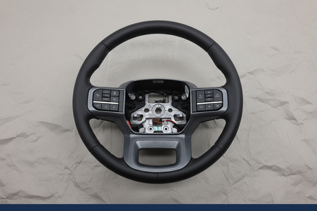 Ford Super Duty Lariat steering wheel alternate rotated view