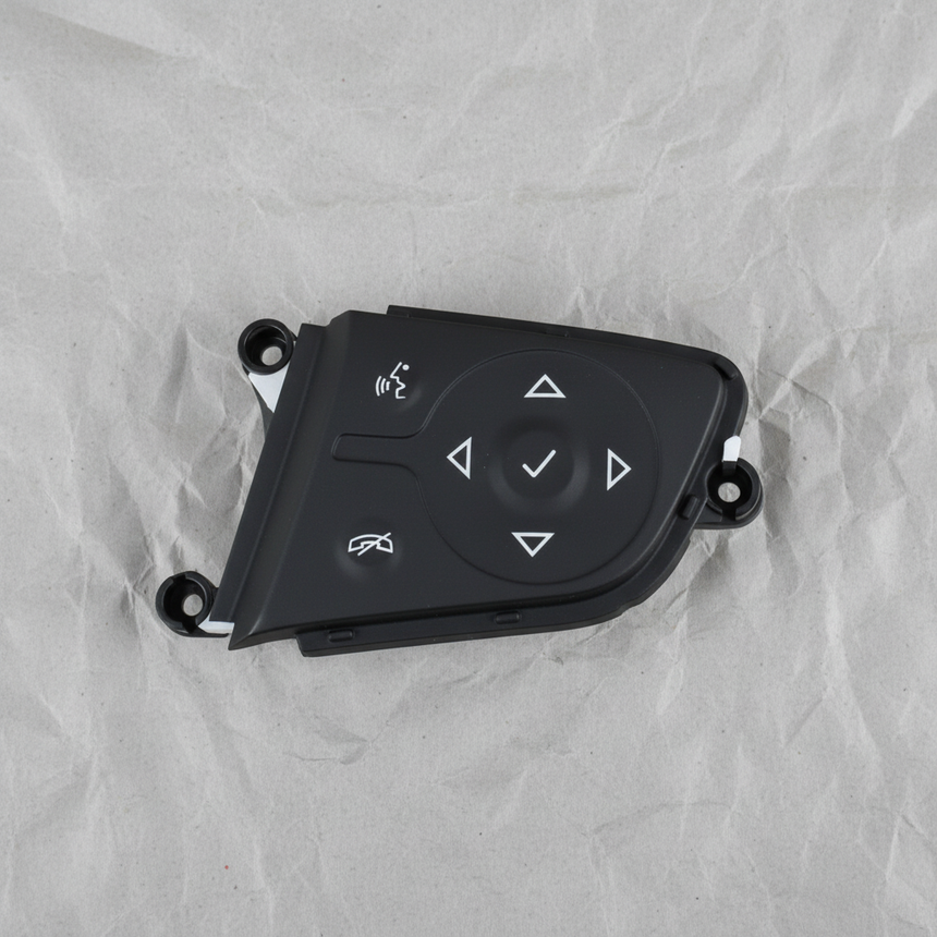 2017-2023 GMC Acadia Terrain Steering Wheel Right Side Radio Switch OEM – Full View on light grey kraft paper