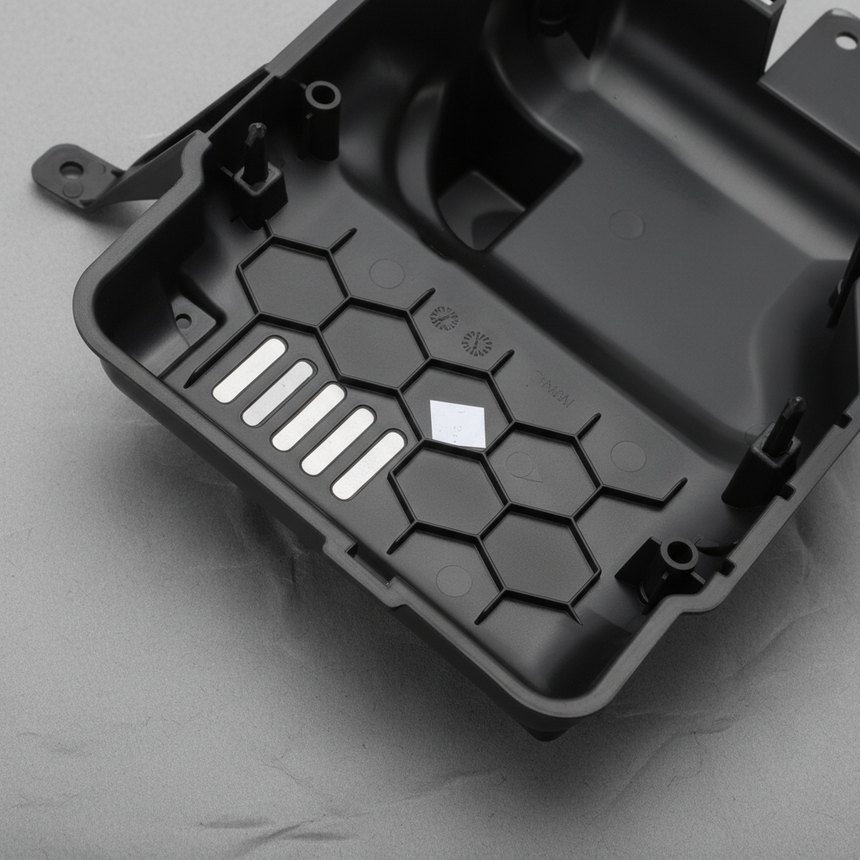 Ford Transit Connect Engine Control Module Bracket - Bottom Detail