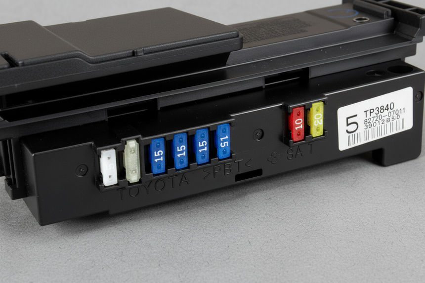 2009-2015 Toyota Venza OEM Fuse Junction Block 3.5L - Bottom Detail