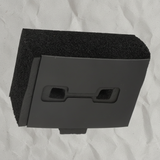 19-22 Chevy Silverado 1500 Front Tow Hook Cover OEM on grey kraft paper background