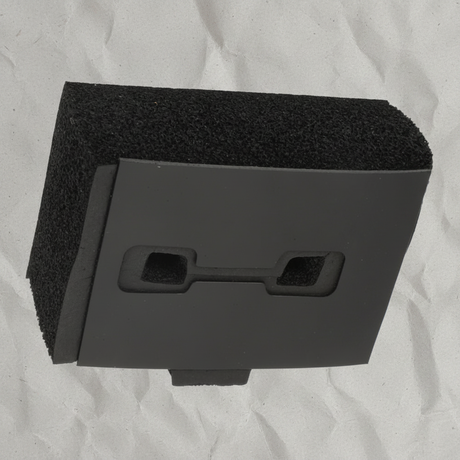 19-22 Chevy Silverado 1500 Front Tow Hook Cover OEM on grey kraft paper background