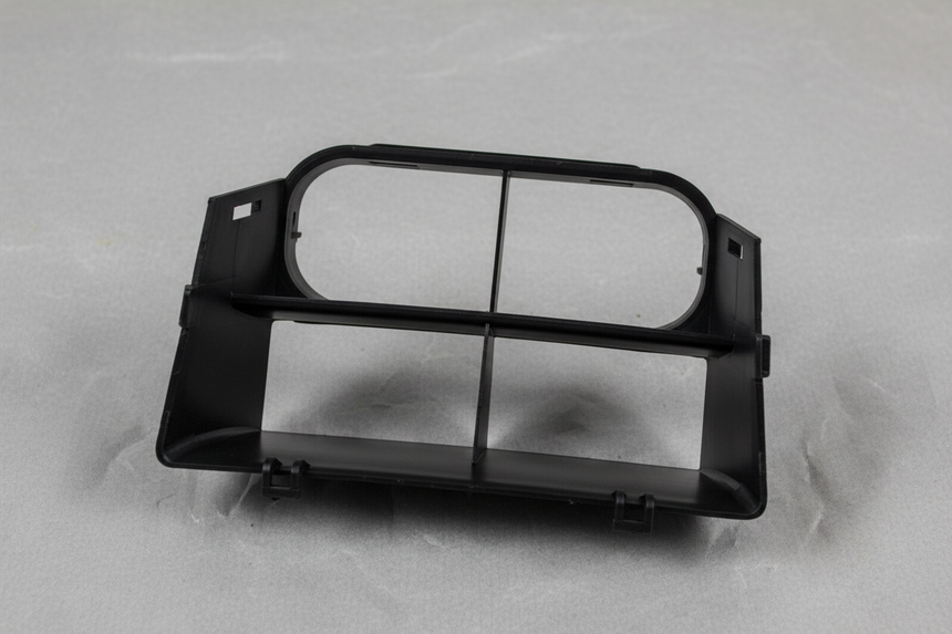 Black Air Intake Inlet Connector - Top Detail Angle 2