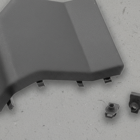 2021-2026 Bronco/F-150/Super Duty OEM Running Board End Cap Black Pass Rr