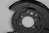 Passenger Side Brake Splash Shield - Middle Section Detail