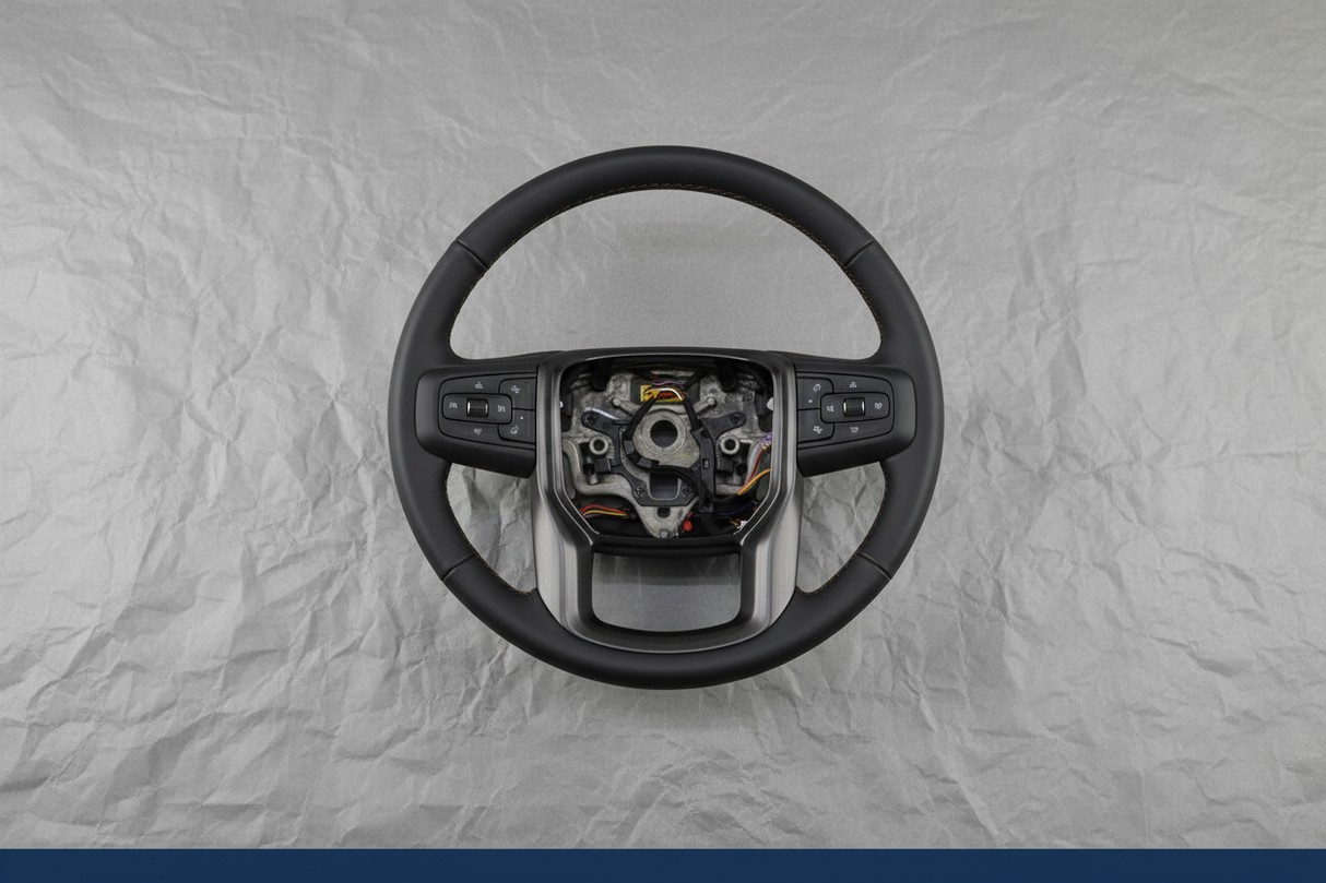 2019-2023 GMC Sierra 1500 2500 3500 HD AT4 Black Leather Wheel OEM