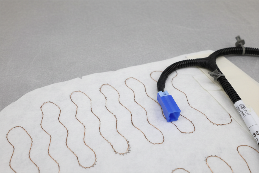 Front Seat Cushion Heater Unit - Top Detail Angle 2