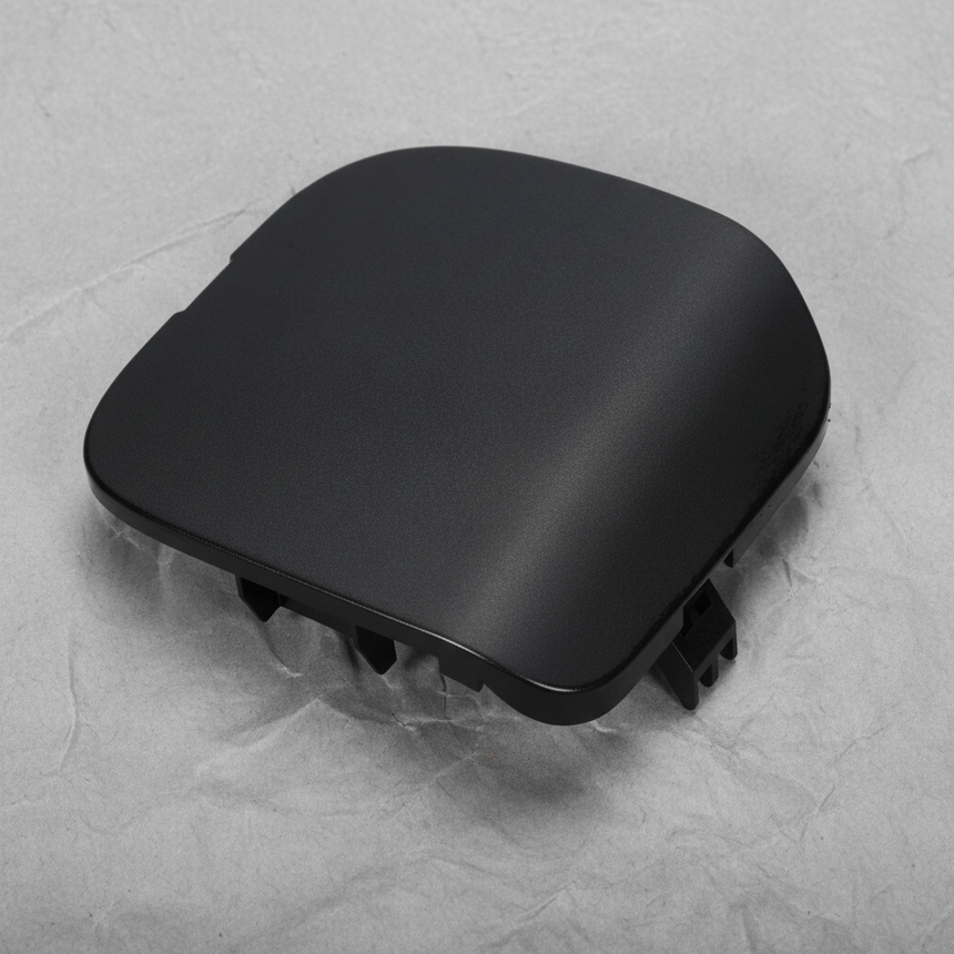 Nissan GT-R Front Bumper Tow Hook Cover OEM Unpainted - Macro Top