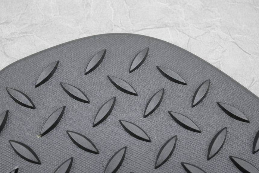 Driver Side Rear Bumper Outer Step Pad - Top Section Detail