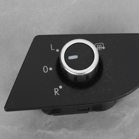 2012-18 Volkswagen Passat OEM Door Mirror Switch Black White Chrome - Middle Detail