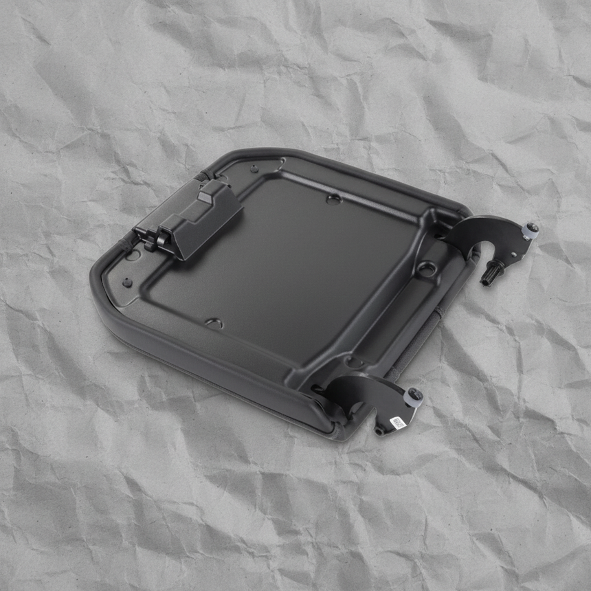 2019-2023 Silverado 1500 2500HD 3500HD Genuine OEM Black Leather Armrest - Full View 2
