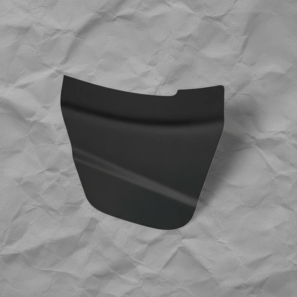 2011-2025 Dodge Durango Front Driver Seat Belt Anchor Cover OEM - rotated 30 degrees on kraft paper background