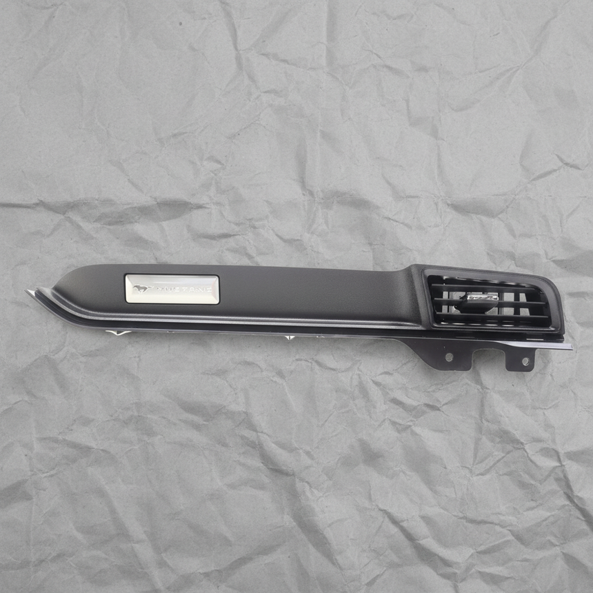 2018-2023 Ford Mustang OEM Passenger Dashboard Panel Vent Dark Aluminum - Full View 1