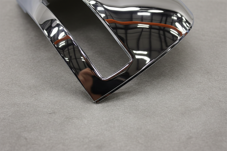 Driver Side Door Mirror Cap Chrome - Bottom Detail Angle 3