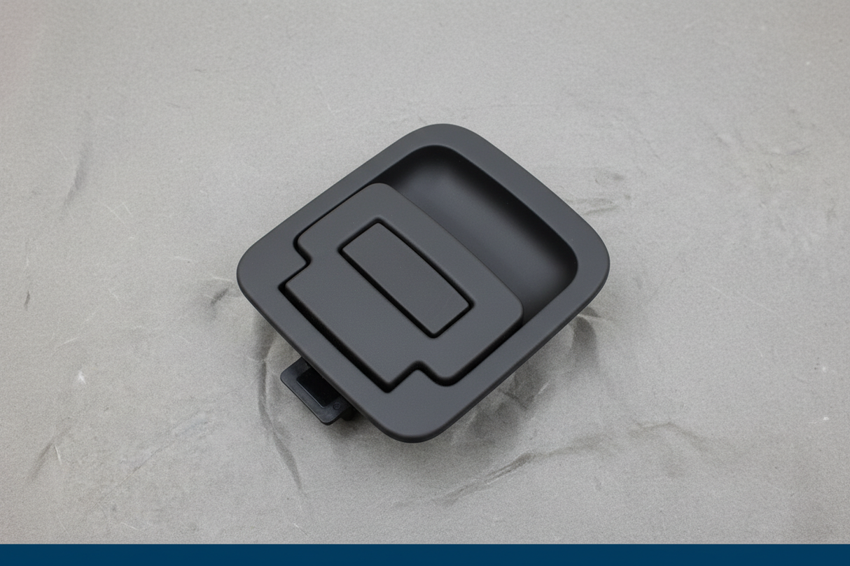 Buick Encore cargo cover handle rotated view