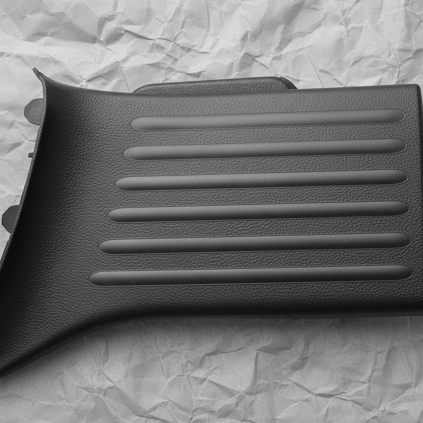2017-2026 Pacifica Voyager Rear Driver Door Scuff Plate Black OEM