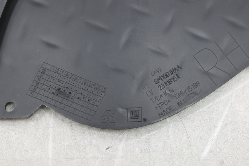 Passenger Side Rear Bumper Step Pad Insert - Bottom Detail Angle 2